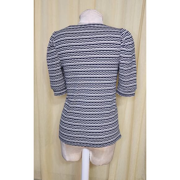 Loft Top‎ Short Sleeve Blue/White Size S - Picture 2 of 6